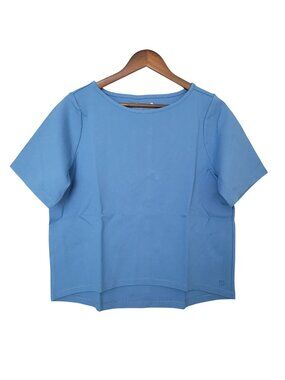 Betabrand Hi-Low Top Womens Size M Blue Stretch NWT